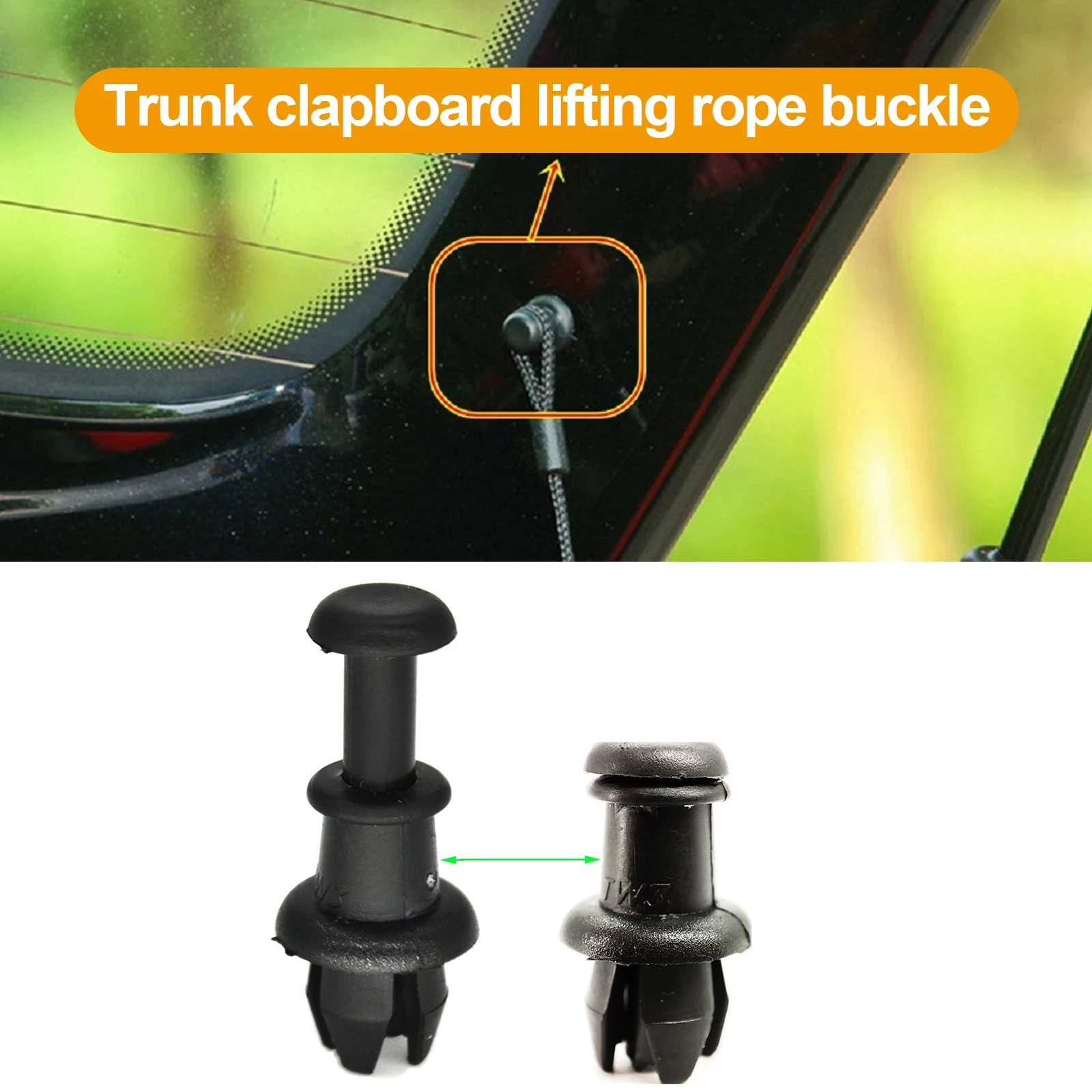 2PC Trunk Lanyard Fixing Clip Parcel Shelf String Clips Holder Pivot Hanger 1M6867574A For VW GOLF MK5 MK6 5 6