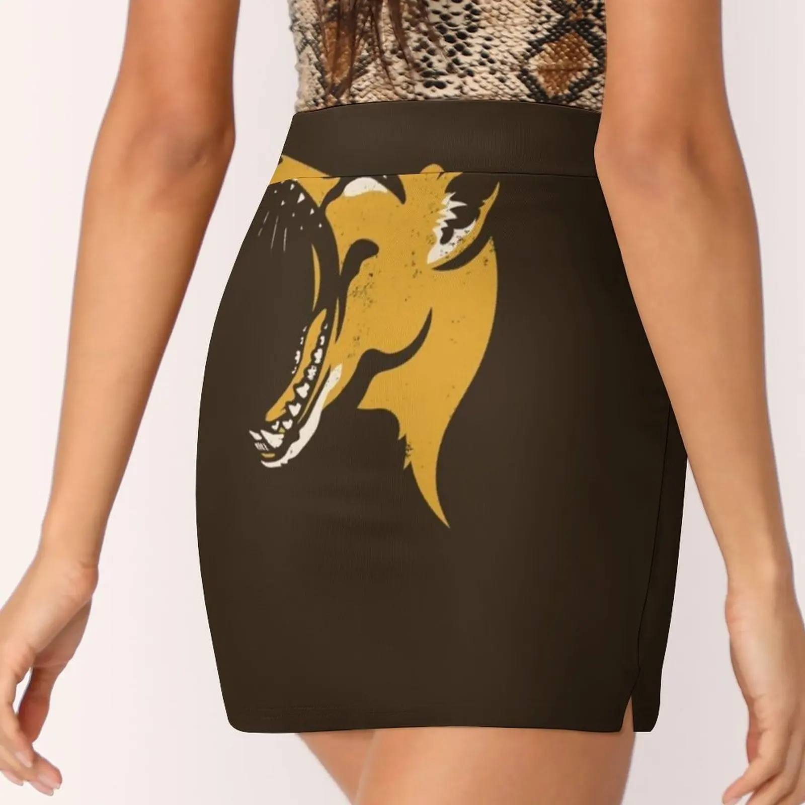 Тасманский тигр трафарет женская юбка эстетические юбки новая мода короткие