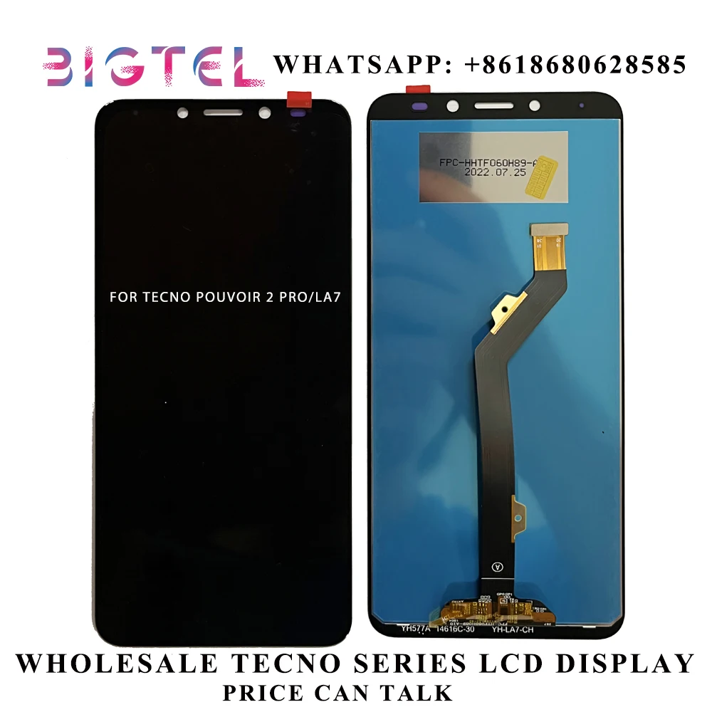 

LCD Replacement For Tecno Pouvoir 2 Pro LA7 Mobile Phone LCD Display Touch Digitizer Screen Assembly