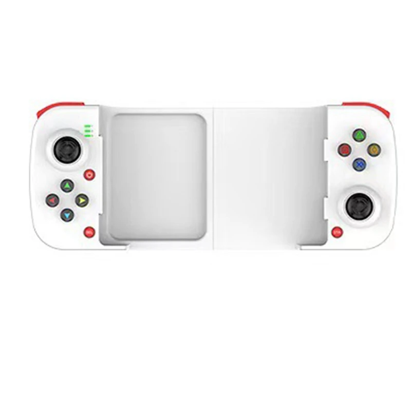 

Bluetooth-Compatible 5.0 Wireless Game Controller Joystick Telescopic Mobile Phone Game Controller Joystick For PUBG White