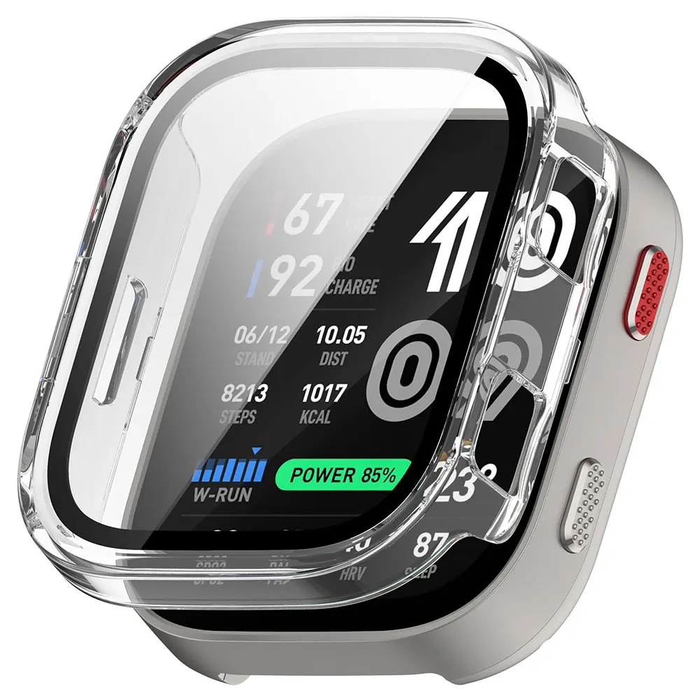 Фото Стеклянный чехол из поликарбоната для Huami Amazfit Bip Max, защитная пленка для экрана, пленка против царапин, жесткий чехол из поликарбоната, бампер для Amazfit Bip Max A2568 №4