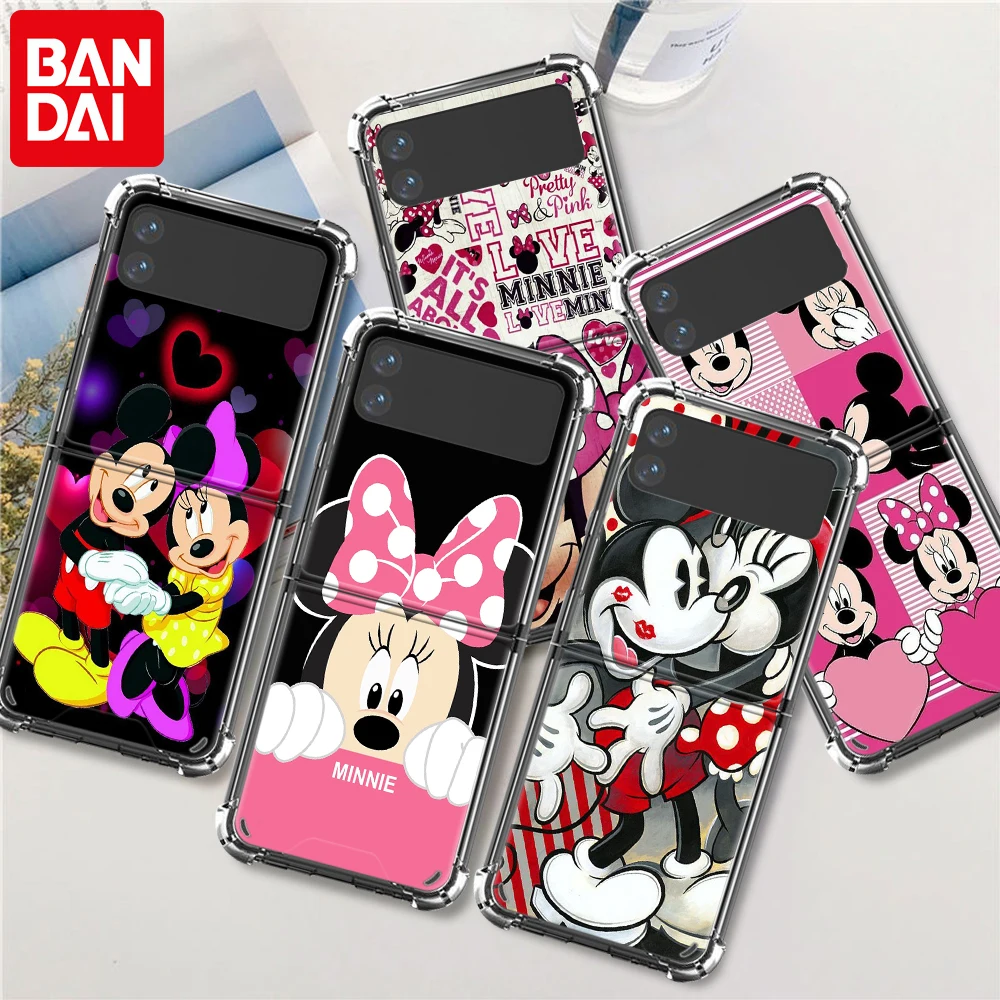 

Mickey Minnie Case for Samsung Galaxy Z Flip3 5G Soft Silicone Coque Z Flip 3 4 Transparent Phone Cover ZFlip Shell ZFlip3 Funda