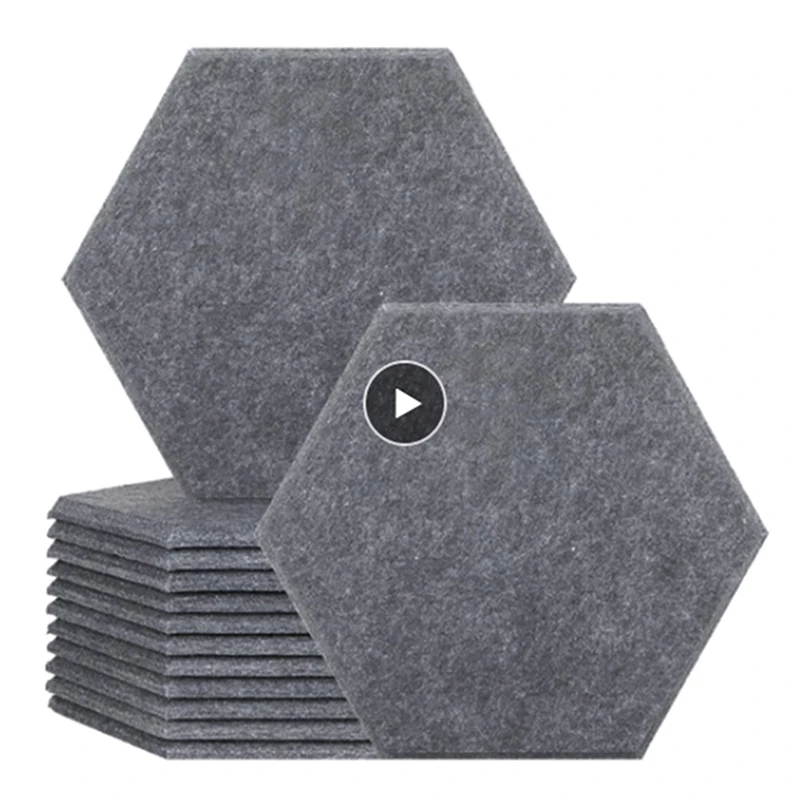 

Sound Insulation Acoustic Panel 6Pcs Sound Absorbing Wall Studio Acoustic Treatment Soundproof Wall Panels Bedroom Accessories