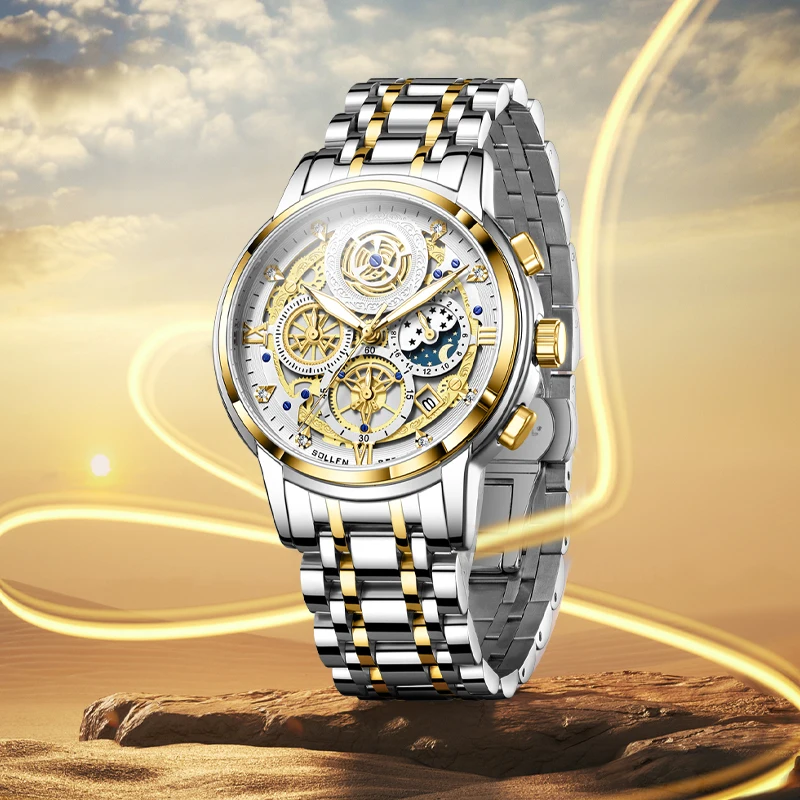 SOLLEN — это кварцевые часы специально разработанные для мужчин с тремя глазами.