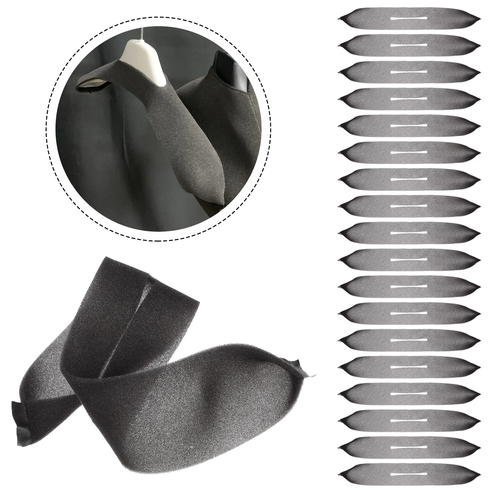 Вешалки Экономия места Губка Чехол Костюм Защитные аксессуары Ручки Черные