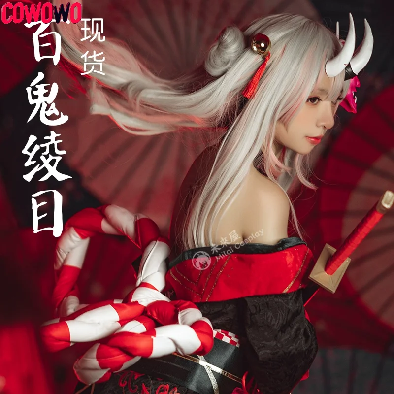 COWOWO виртуальный Idol Nakiri Ayame Vtuber собака Zephyr черно-красное платье косплей костюм