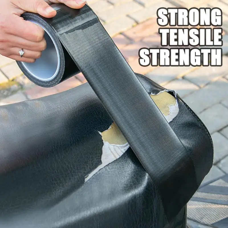 

Black Leather Repair Tape Self Adhesive Waterproof Upholstery Tape High Temperature Binding Patch Sticker For Chair Car Sofa