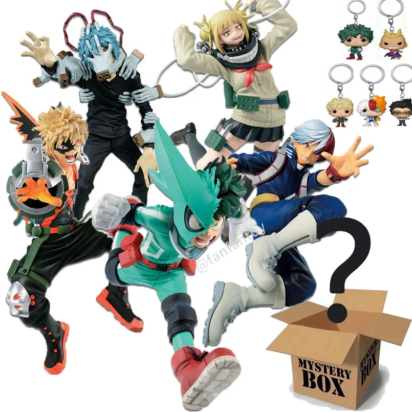 Фигурка героя моя геройская академия, брелок, футляр для Mistery, сумка на удачу, экшн-фигурка All Might Deku, Коллекционная модель, игрушки для детей, шторка