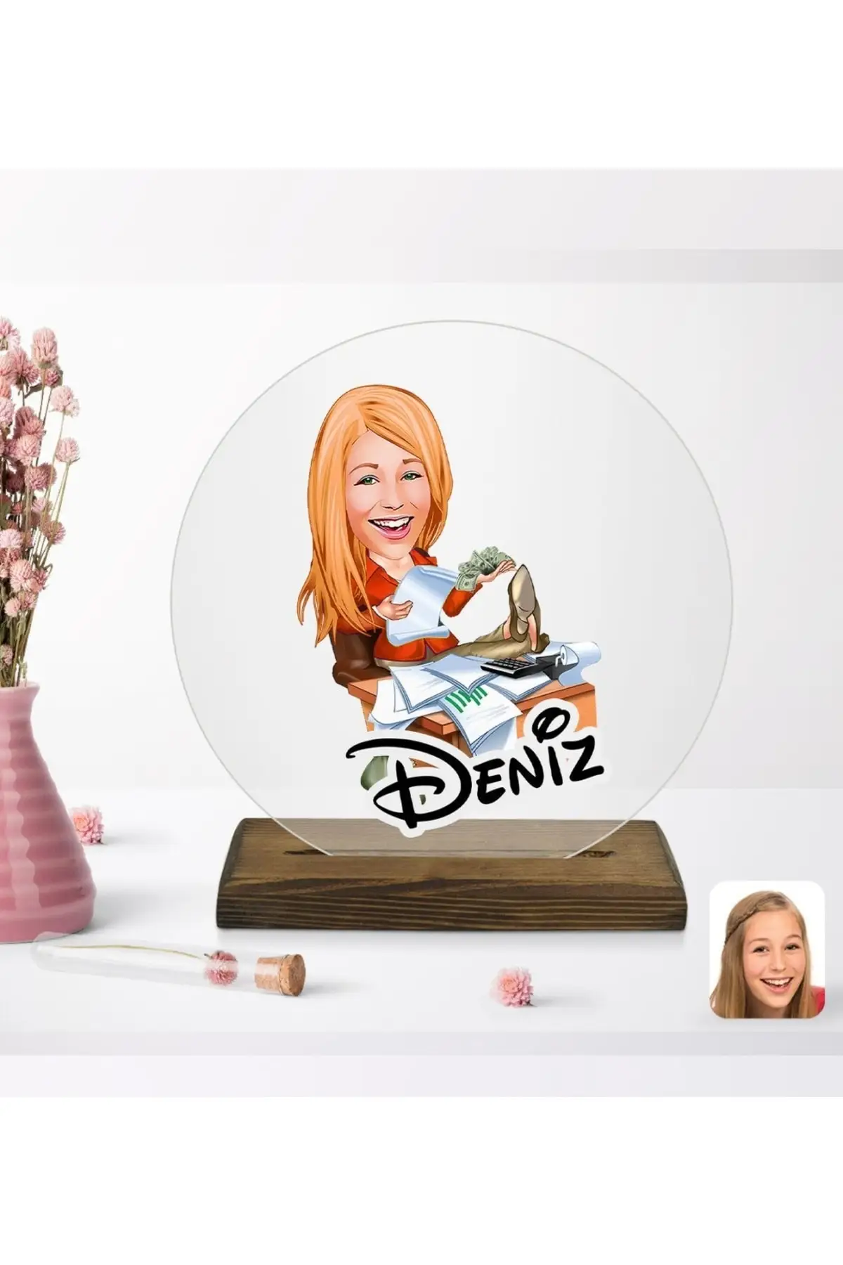 

Personalized Female Music Teacher literature Wooden trinkets Model-1