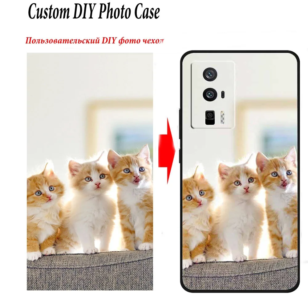 Индивидуальный чехол для телефона Poco F5 Pro F6Pro сделай сам с фотографией дизайн Xiaomi