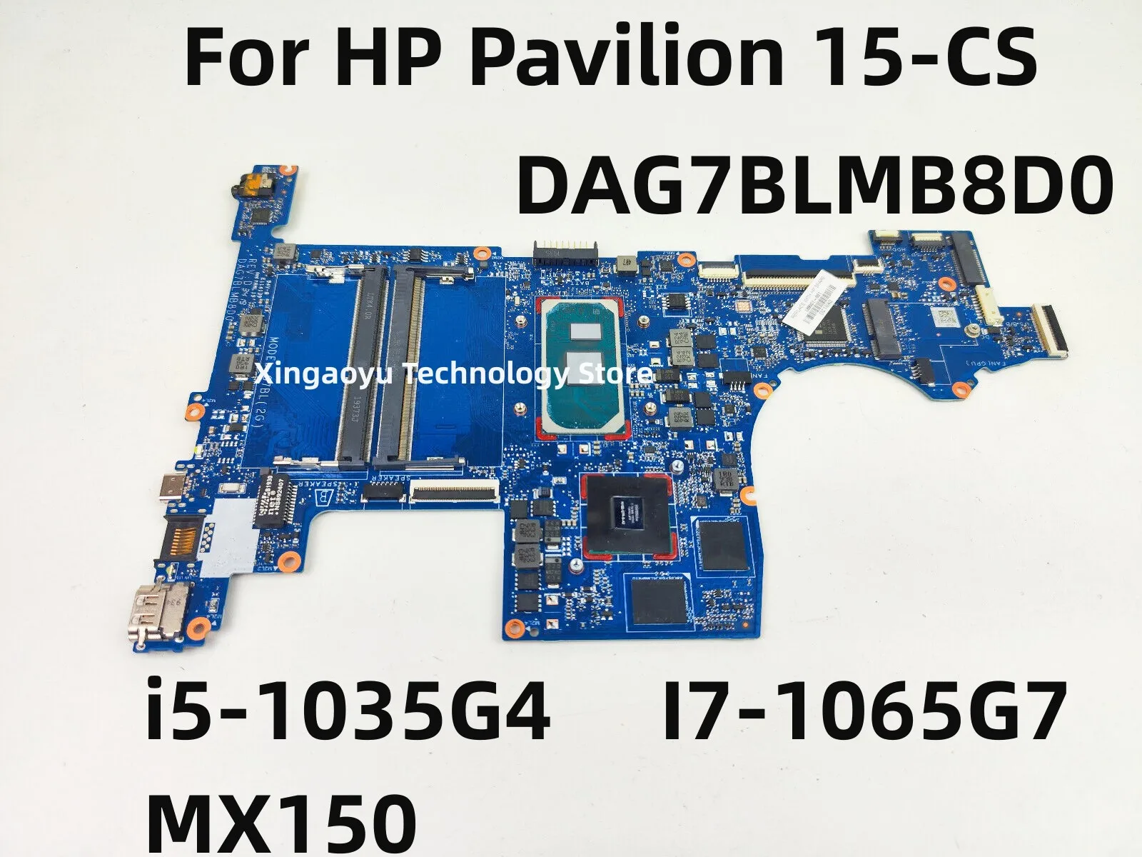 Оригинальная материнская плата для HP Pavilion 15-CS 15-CS3801NO DAG7BLMB8D0 Intel i5-1035G4 MX150 100% протестирована