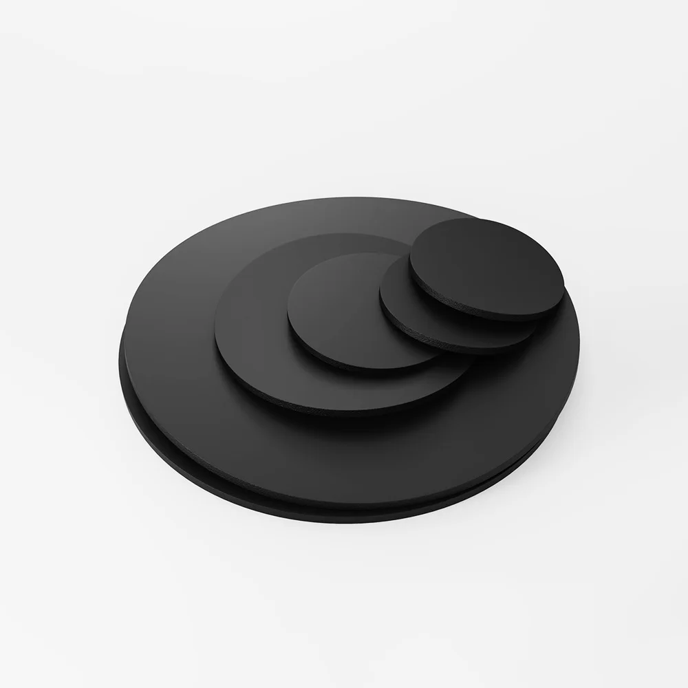 Черные твердые круглые резиновые прокладки для уплотнения листа 10 шт. диаметр