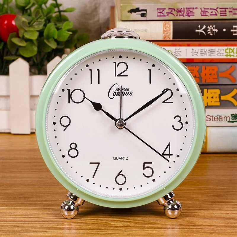 

Alarm clock boy children cute student mute small alarm watch at the head of the bed super large bell intelligent small clock