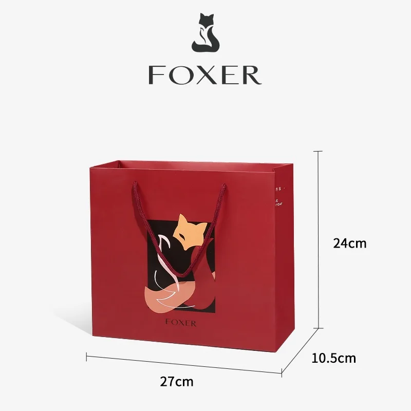 

Бренд FOXER Красный подарочный пакет Подарочный бумажный пакет