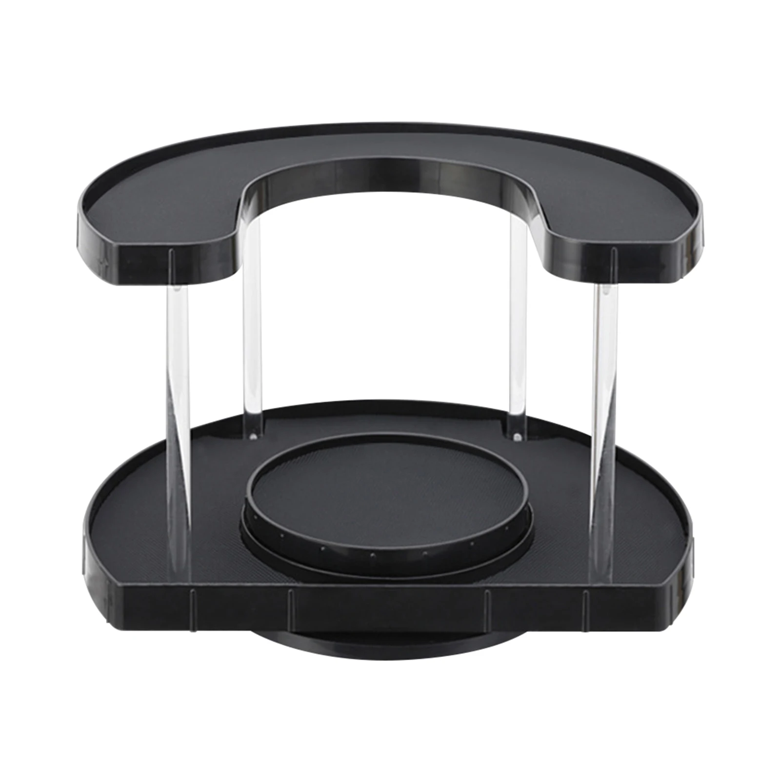2 Tier Makeup Brushes For Cabinet Seasoning Organizer Rack Turntable Bedroom Restaurant Storage Holder Bathroom Perfume Home
