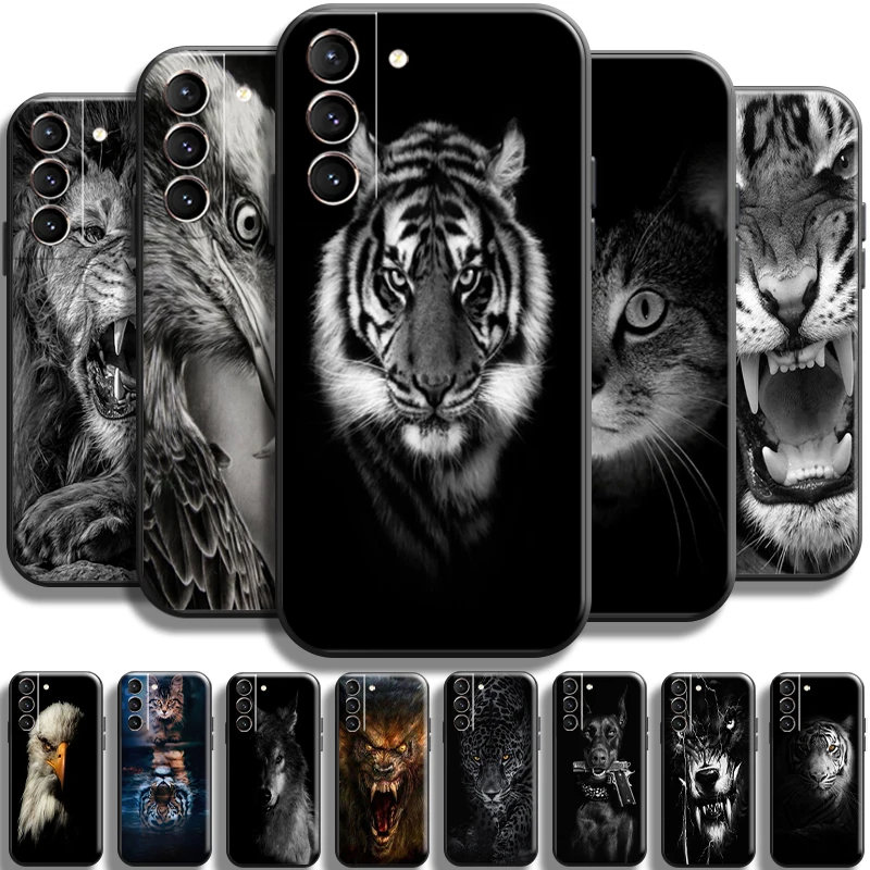 

Cat Dog Eagle Wolf Tiger Lion Leopard For Samsung Galaxy S22 S21 S20 Plus Ultra 5G Case S21 S20 FE Phone Case Soft Carcasa