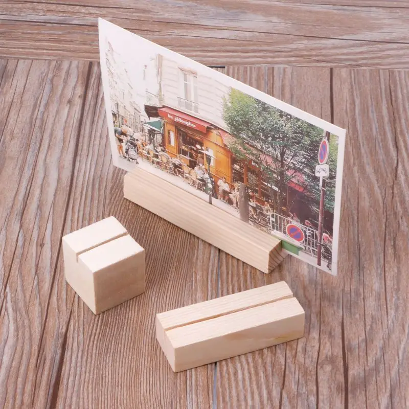 

918A Mini Paintings Holder Wood Photo Display Stand Notes Holder for Office Women Men