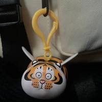 fashion cartoon tiger keychain cute tiger cub with wings toy key chain pendant men and women backpack car ornament accessories