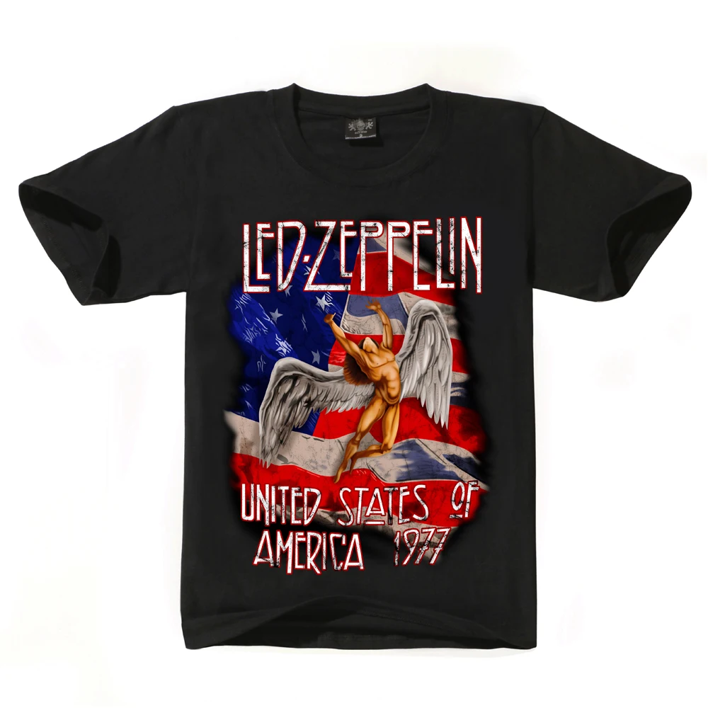 Футболка Led Tour Zeppelin для мужчин и женщин футболка с коротким рукавом уникальным