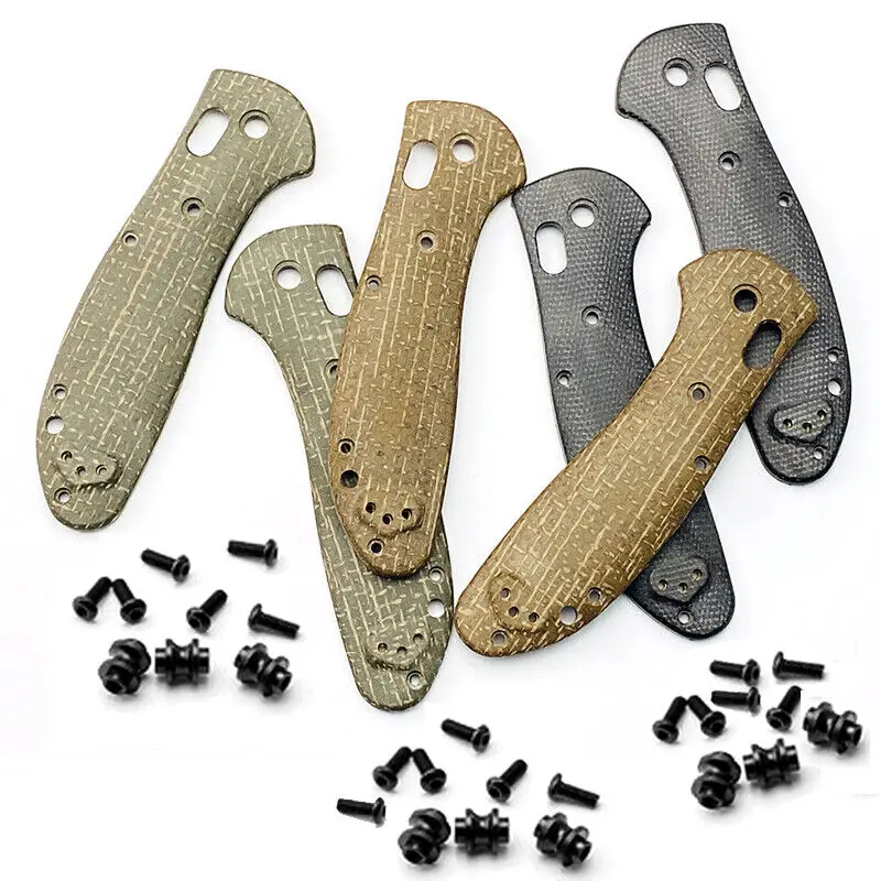 

Custom Micarta Scales For Benchmade Griptilian 551 Handles Folding Knife Parts Make Accessories Handle Patch Screw Set Brand New