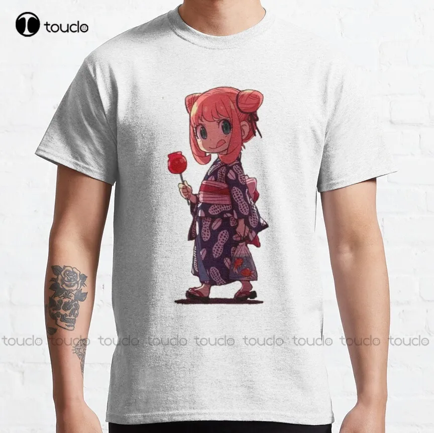 

Newest [Anya] - Spy X Family Anime Classic T-Shirt Anya Forger Oversized T Shirt Cotton Outdoor Simple Vintag Casual Tee Shirt