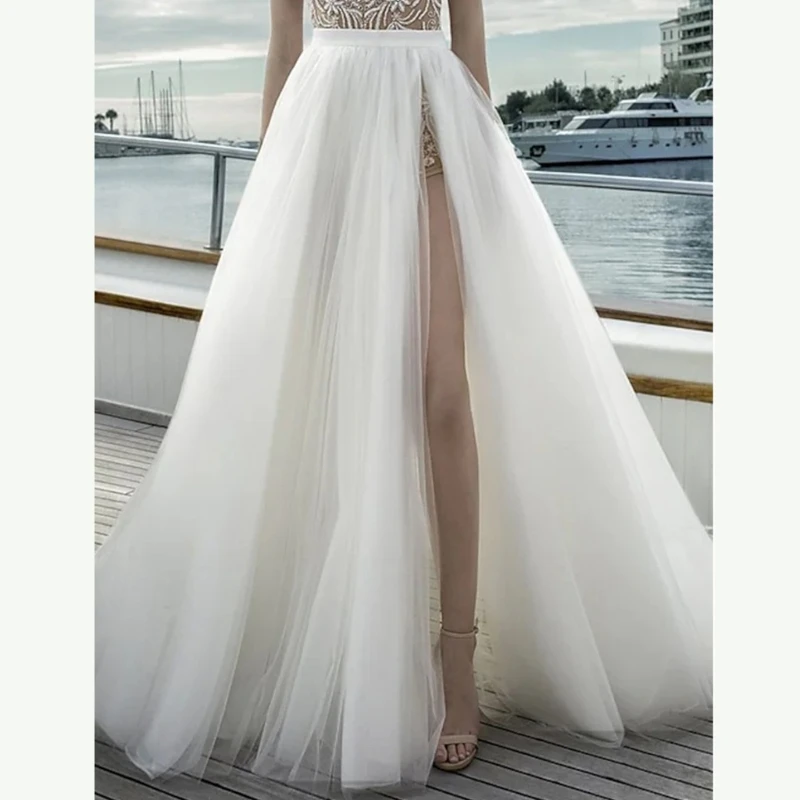 

Lightweight Net Fabric Skirt Long Dress Suitable for Formal or Casual Occasions
