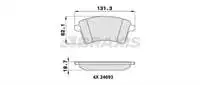 

Store code: AA0146 inside brake pad for KANGOO III CITAN 1.5DCI / 1.6