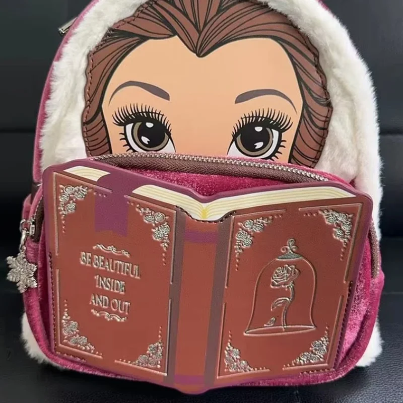 Loungefly Disney Красавица и чудовище плюшевый рюкзак принцессы Белль студенческий