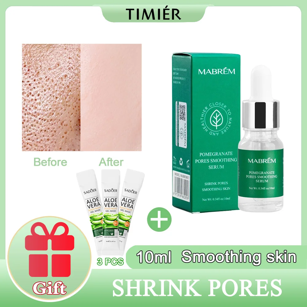 

Pores Shrinking Serum Face Clean Blackhead Anti-aging Lighten Fine Lines Moisturizing Whitening Face Care Products Health Beauty