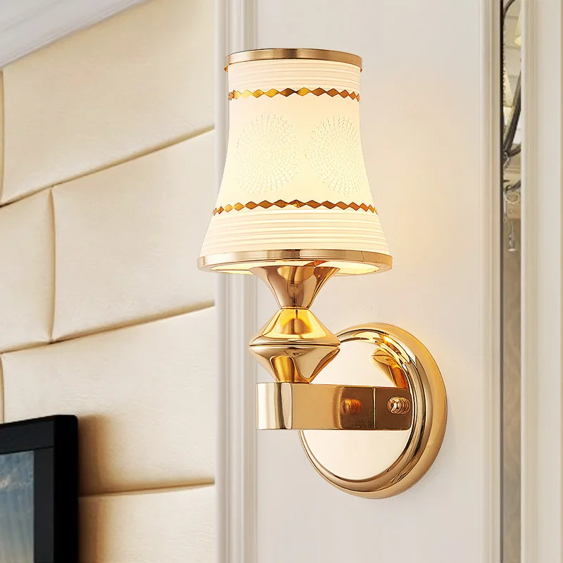 

Американская Европейская светодиодная настенная лампа, инженерное стеклянное освещение для гостиниц, украшение для гостиной, лестницы, настенные светильники для дома