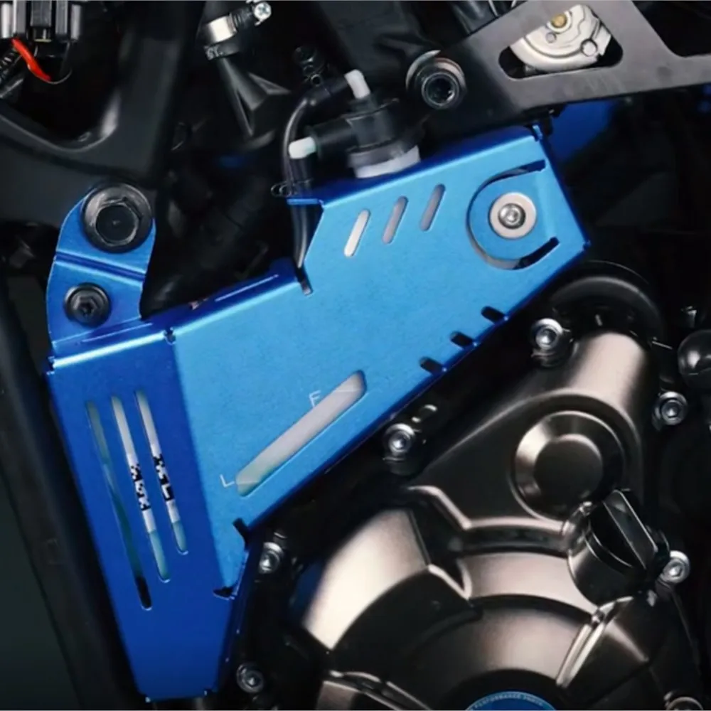 

Motorcycle Coolant Recovery Tank Shield Cover For Yamaha XTZ700 T7 Tenere 700 / Rally Edition 2020-2023 Coolant Reservoir Guard