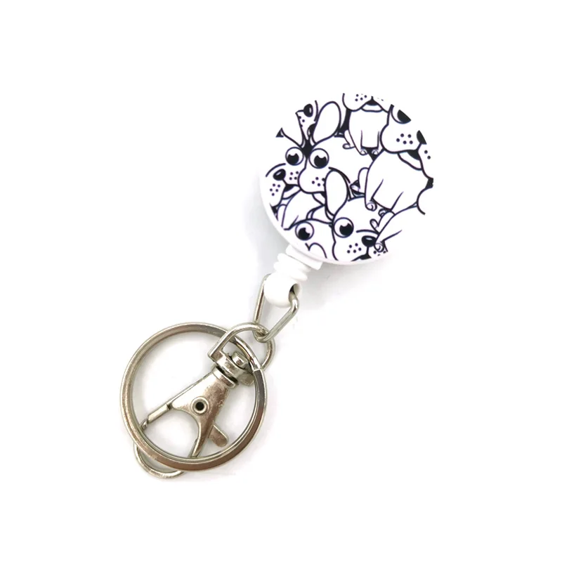 

Sharpei Pug Dogs Art Cartoon Anime Fashion Lanyards Bus ID Name Card Holder Accessories Decorations Kids Gifts