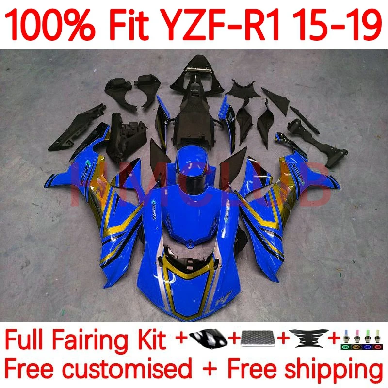 

Injection For YAMAHA YZF-R1 YZF 1000 R1 R 1 YZFR1 2015 2016 2017 2018 2019 YZF1000 15 16 17 18 19 Fairings 29No.58 glossy blue