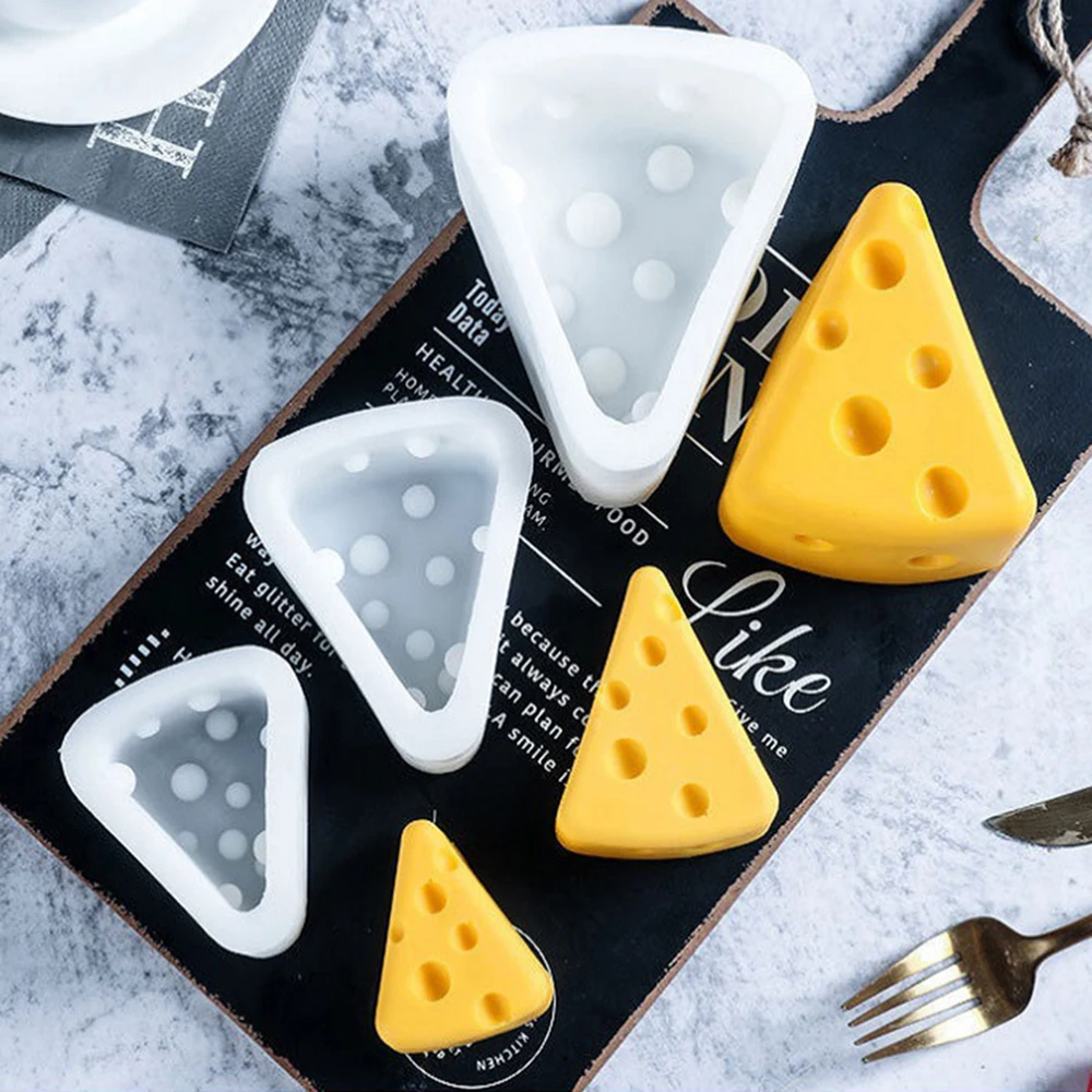 

Cheese Shape Silicone Mold Mousse Cake Mold Chocolate Fudge Dessert Pastry Baking Decoration Tool Baking Pan Baking Accessories