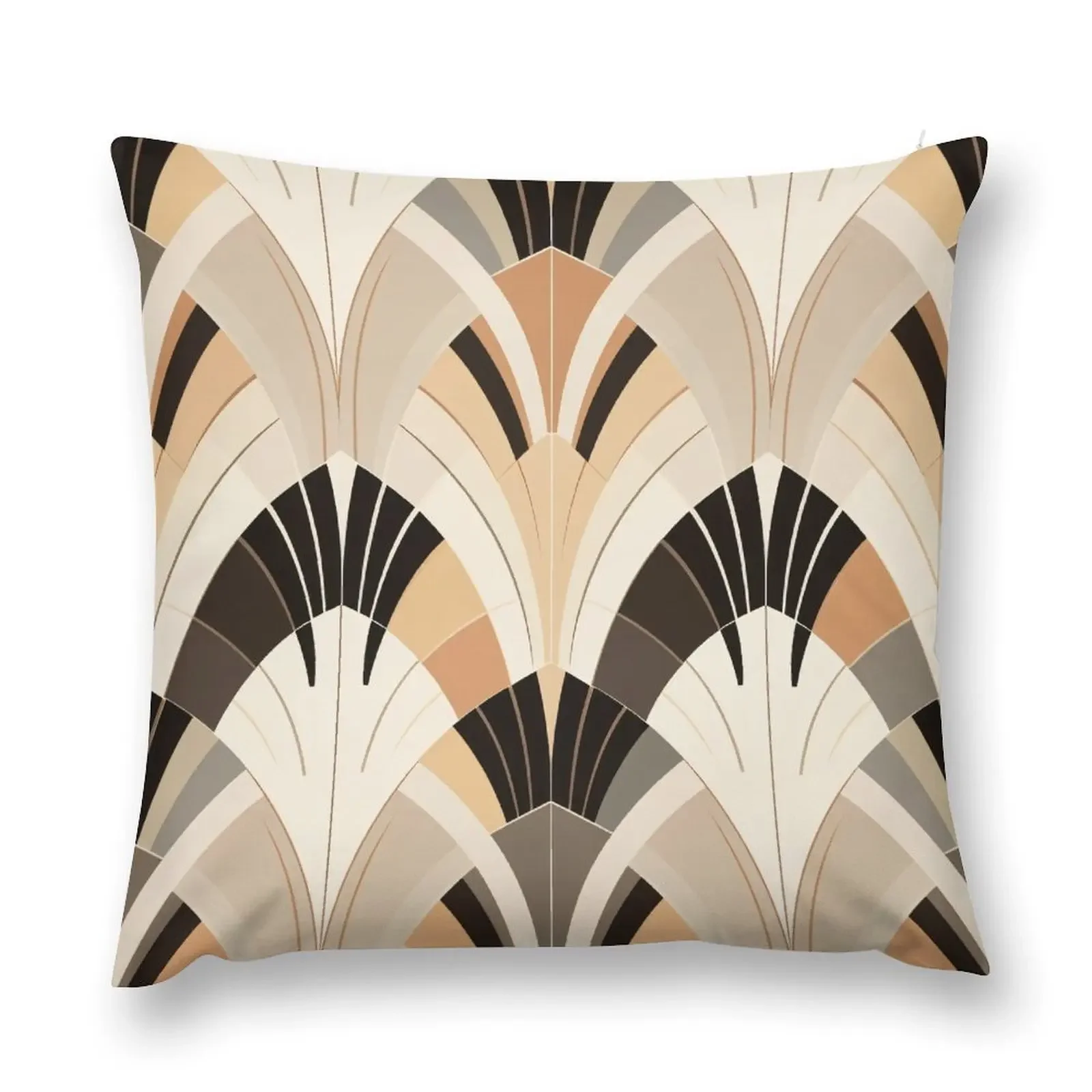 Ретро Scandi: многослойная футболка в стиле ар-деко 70-х годов бежевом и черной