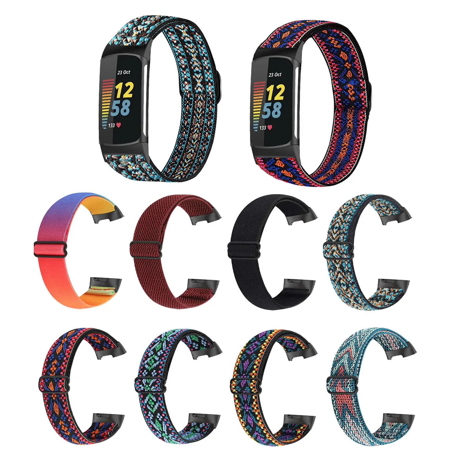 

Watch Strap Replacement ForFitbit Charge 5 Sport Watch Bands Unisex Bracelet Nylon Wristband ForFitbit Charge 5 Accessories