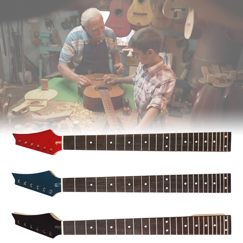 

831C Electric Guitar Neck DIY Electric Guitar Neck Parts 24 Frets Electric Guitar Accessories Electric Instrument Parts