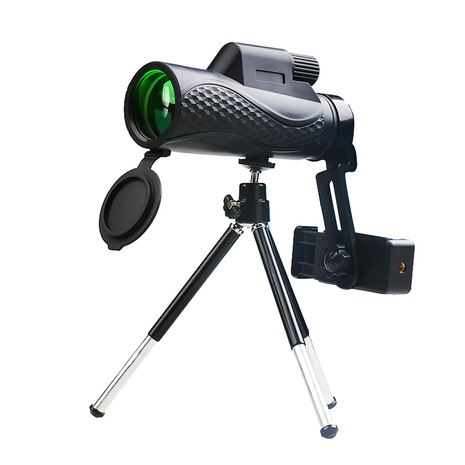 

12x42 With Tripod Phone Holder HD Lens Sports Concert Camping Hiking Low Night Vision High Power Monocular Telescope BAK4 Prism