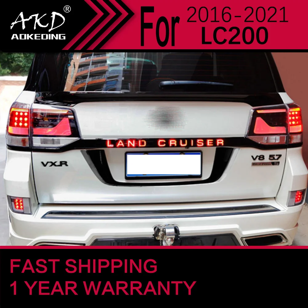 Автомобисветильник s для Toyota Land Cruiser светодиодный задний фонарь 2016-2020 LC200