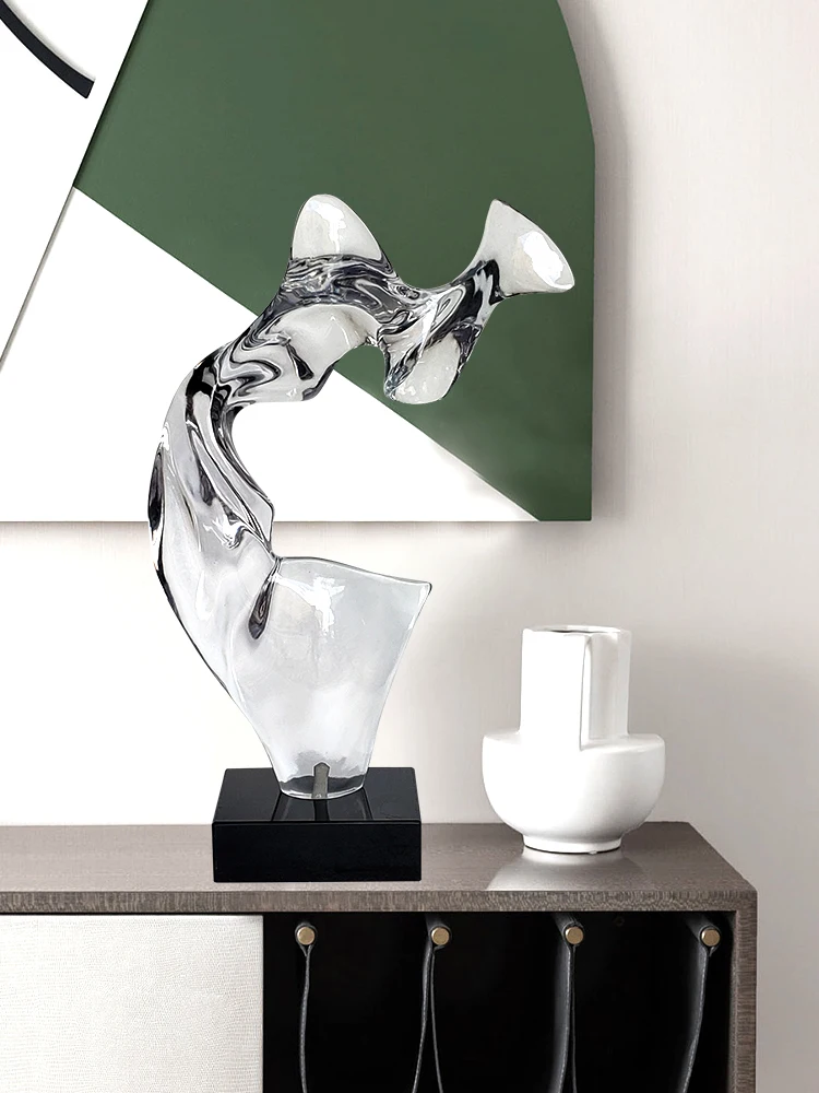 Прозрачная полимерная скульптура Абстрактные Художественные украшения зал для