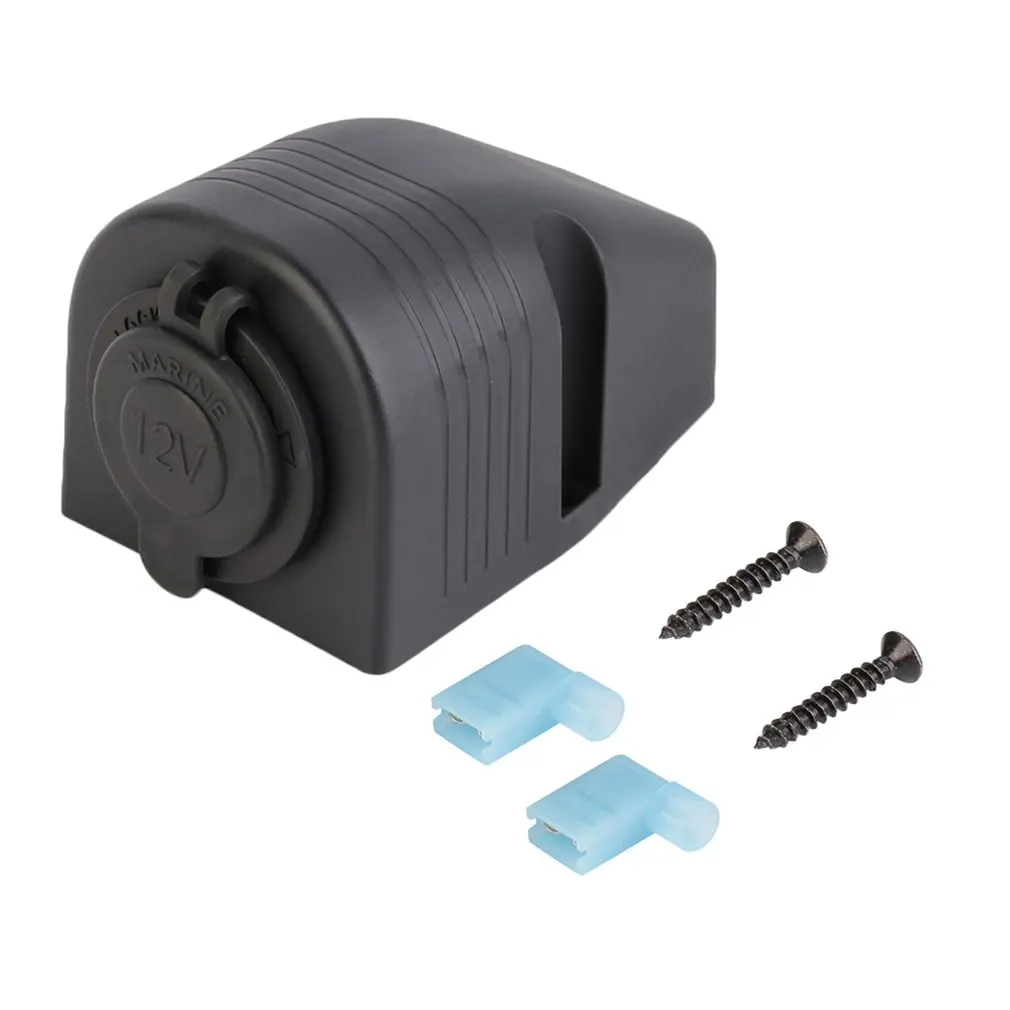 

New Universal USB Car Charger Cigarette Lighter Socket With Waterproof Cover With Tent Base Single-hole Auto Parts