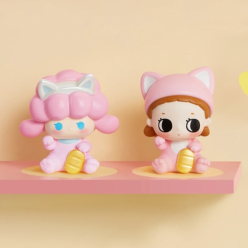 Оригинальная фигурка Lucky Cat Series в стиле поп-боб Labubu Molly Dimoo Crybaby мини-милая кукла