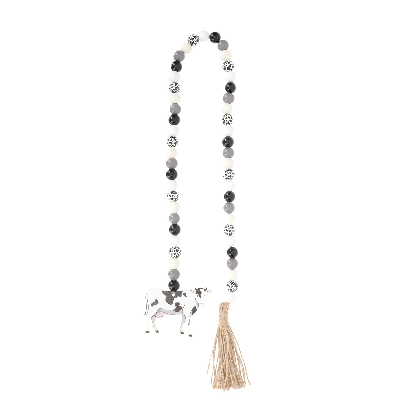 

Rustic Garland Decorative Beads Decoration Home Wooden Crafts Prayer Household Rope