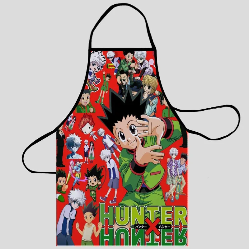 

Новинка, фартук Hunter X Hunter, Кухонные фартуки для женщин, ткань Оксфорд, чистящие передники, домашнее приготовление еды