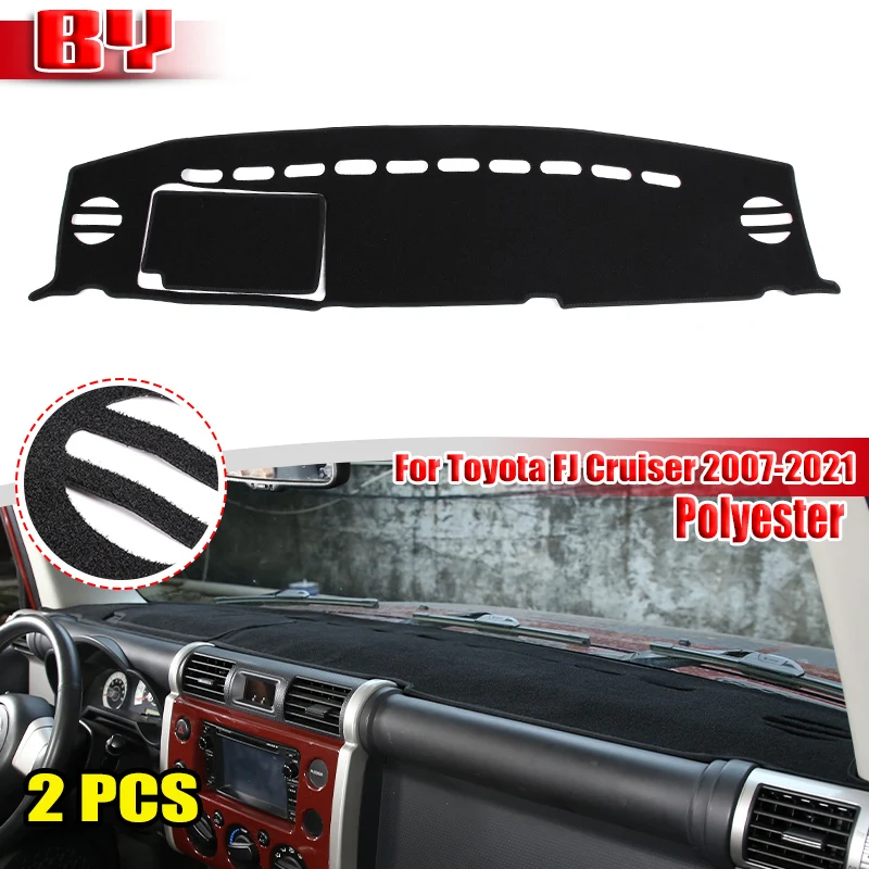 Коврик для приборной панели Toyota FJ Cruiser 2007-2021 нескользящий протектор от солнца из