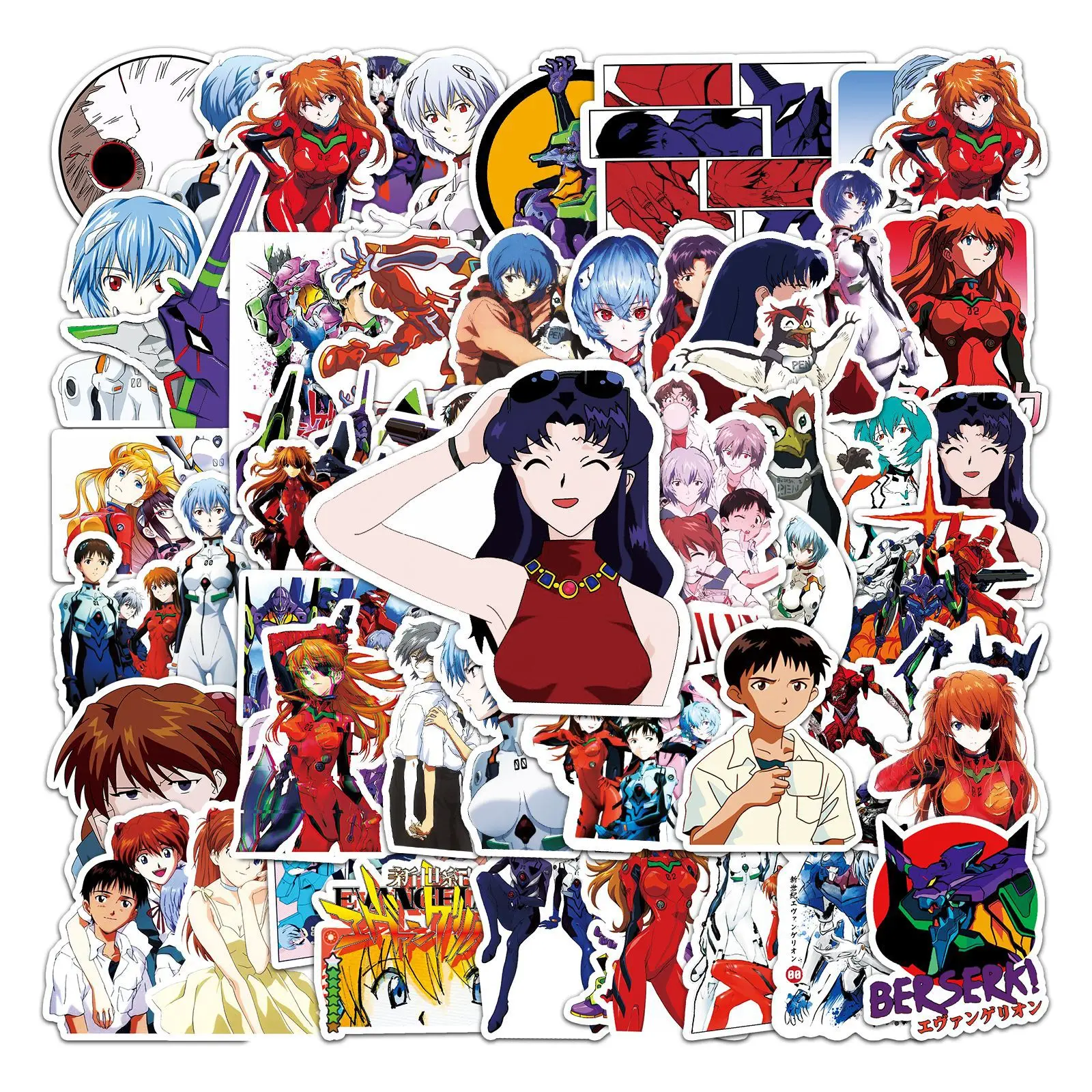 50 шт. аниме-наклейки для ноутбука