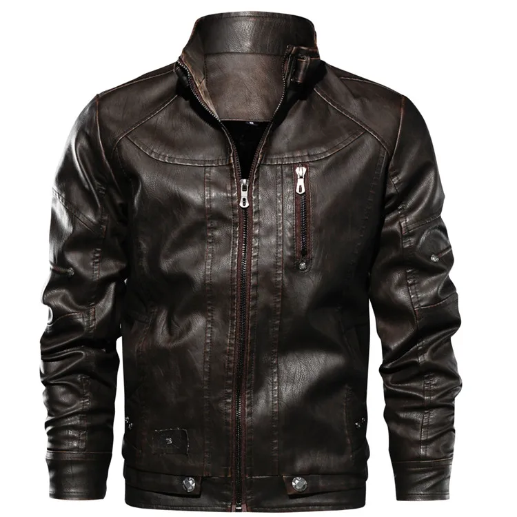 

Mens Leather Jackets Drop shippingHigh Quality Motorcycle Jacket Male Plus faux leather jacket men 2023 spring men clothes