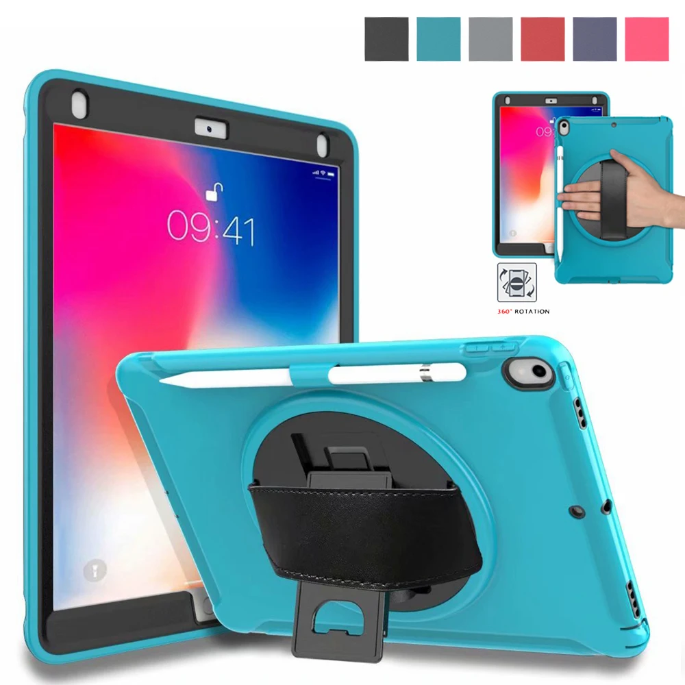 Детский Ударопрочный ПК + ТПУ комбинированный чехол для планшета с подставкой и