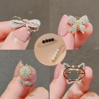 the exposed brooch fixed clothes multifunctional small brooch brooches for women luxury designer personality and contracted