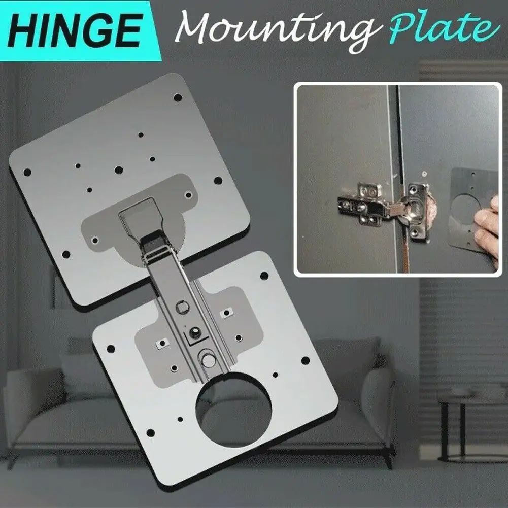 

Hinge Repair Plate Cupboard Cabinet Door Fixing Tool Sets Steel Hinge Kits Repair Side Panels Door Panel Connection